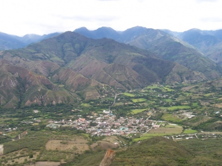 Vilcabamba vu d'en haut
